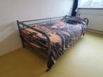Metalen bedframe 90x200 cm + Auping spiraalbodem, Ophalen, Verstelbaar, 90 cm, Eenpersoons