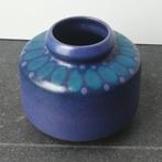 Vintage vaas KMK Viola West-Germany vaasje blauw groen paars, Gebruikt, Blauw, Aardewerk of Porselein, Ophalen of Verzenden
