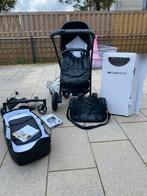 Dubatti Kinderwagen Compleet - Black Leather, Gebruikt, Combiwagen, Met reiswieg, Ophalen
