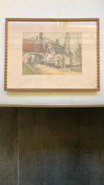 Leuke ets, zeefdruk? Begijnhof Brugge., Antiek en Kunst, Verzenden