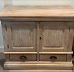 Teak TV Kast - White Wash, Gebruikt, Teakhout, Minder dan 100 cm, 50 tot 100 cm