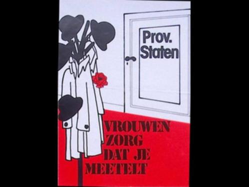 Vrouwen Stem pvda bij de prov. Staten, Verzamelen, Posters, Gebruikt, Overige onderwerpen, A4 of kleiner, Rechthoekig Staand, Verzenden