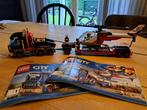 Lego city vrachtwagen met helikopter, Lego, Zo goed als nieuw, Ophalen