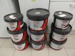 PARTIJ GLIDDEN TEX MAT LATEX MUURVERF EN PRIMER OPRUIMING 1e, Overige kleuren, 5 tot 10 liter, Nieuw, Ophalen of Verzenden
