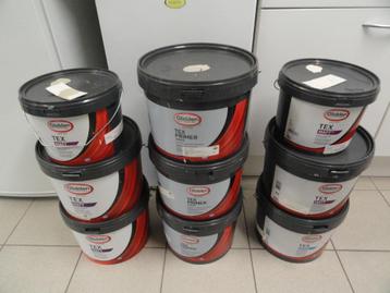 PARTIJ GLIDDEN TEX MAT LATEX MUURVERF EN PRIMER OPRUIMING 1e beschikbaar voor biedingen