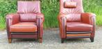 2 mol en geurts Jugendstil fauteuils, Huis en Inrichting, Fauteuils, Ophalen, Zo goed als nieuw, 75 tot 100 cm, Stof