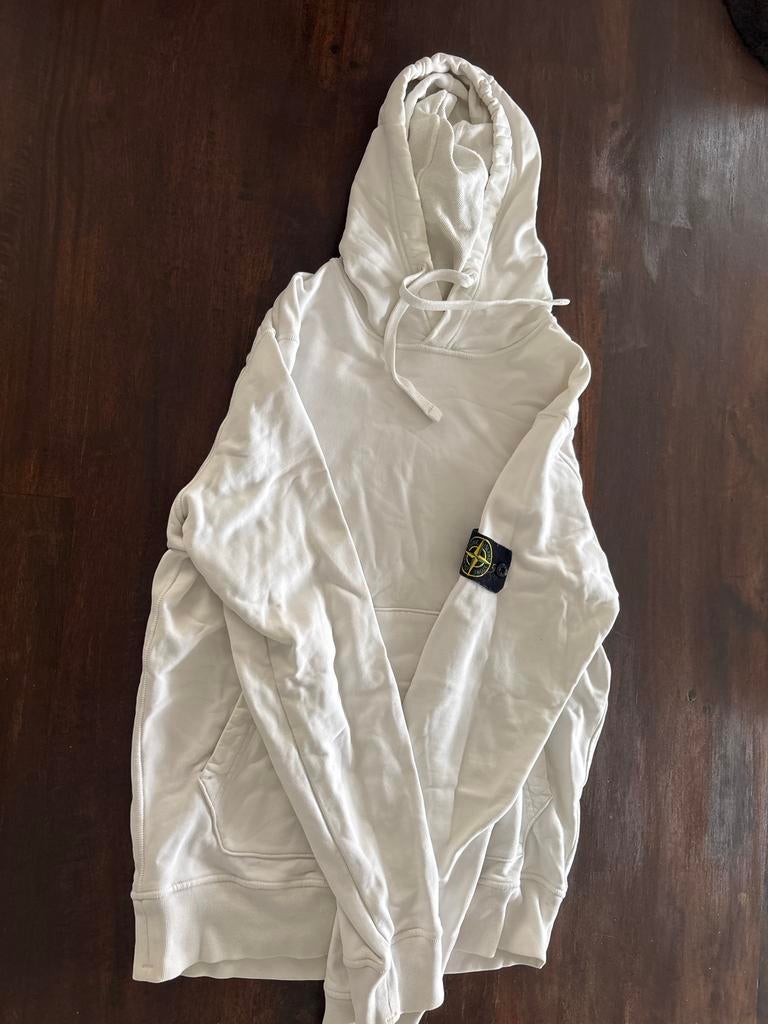Stone Island Hoodie Maat M - Zeer Goede Staat, Kleding | Heren, Ophalen, Zo goed als nieuw, Maat 48/50 (M), Wit