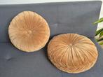Twee Dutch Decor sierkussens velvet (ca 40 cm), Ophalen of Verzenden, Gebruikt, Rond