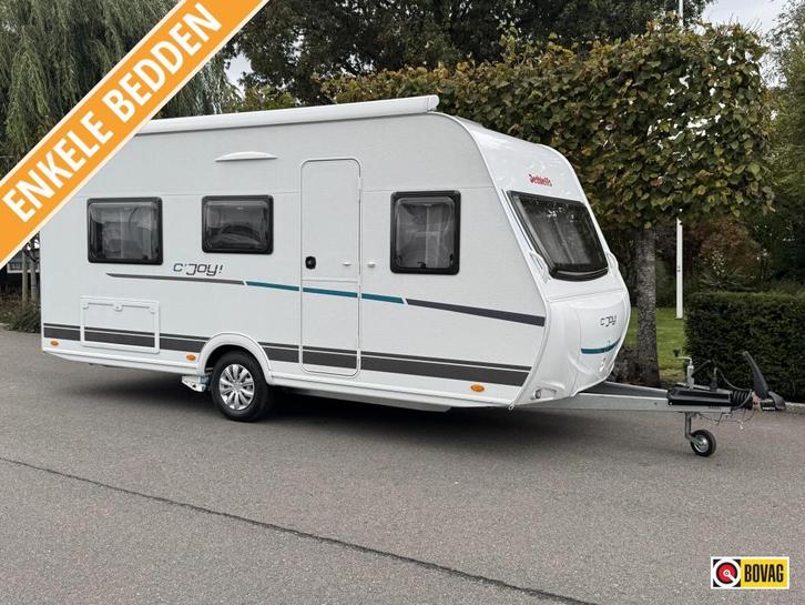 Dethleffs C'Joy 460 LE Mover,luifel,enkele bedden lichtgew., Caravans en Kamperen, Caravans, Bedrijf, tot en met 3, 750 - 1000 kg