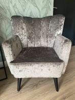 ZGAN Set 2 fauteuils UrbanSofa, zilvergrijze luxe croco stof, 75 tot 100 cm, Ophalen of Verzenden, Zo goed als nieuw, Stof