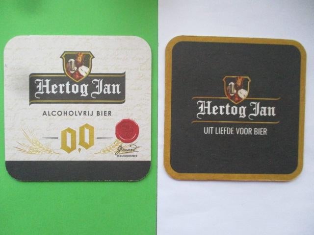 bierviltje hertog Jan 1-2, Verzamelen, Biermerken, Ophalen of Verzenden, Nieuw, Viltje(s), Hertog Jan