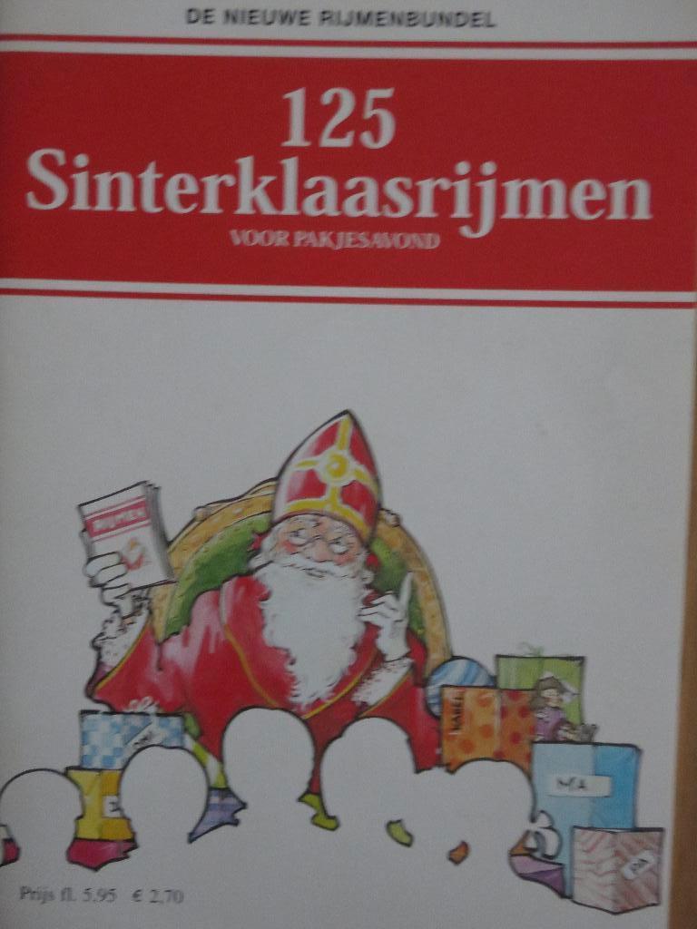 125 SINTERKLAASRIJMEN VOOR PAKJESAVOND NIEUW, Diversen, Sinterklaas, Ophalen of Verzenden, Nieuw