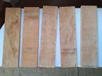5 Stuks hardhout planken lengte 58 cm, Doe-het-zelf en Verbouw, Hout en Planken, Nieuw, Plank, 25 tot 50 mm, Minder dan 200 cm