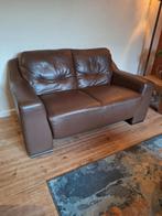 Bruin leder / leer bankstel, Ophalen, Gebruikt, Leer