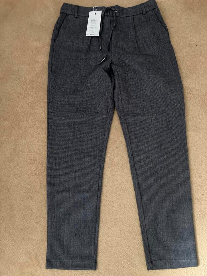 Only Broek - Maat L - Nieuw!, Kleding | Dames, Broeken en Pantalons, Nieuw, Maat 42/44 (L), Grijs, Lang, Ophalen of Verzenden