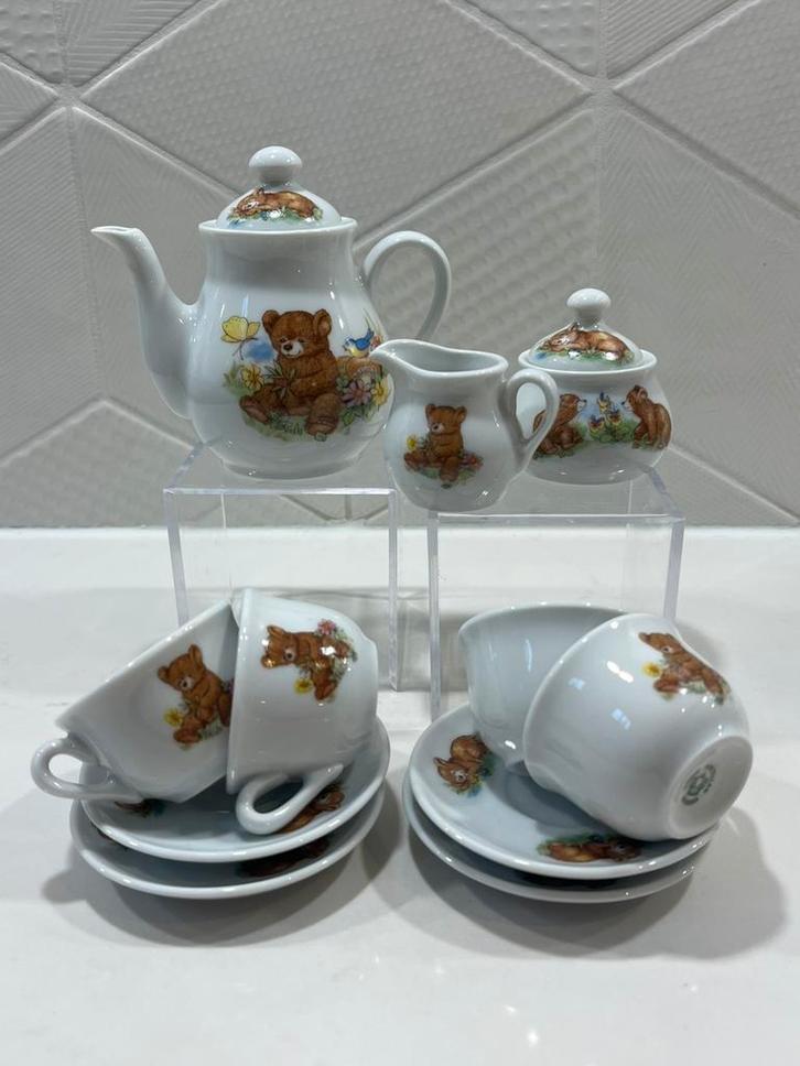 Vintage König Porzellan Bavaria poppenservies Beren compleet, Verzamelen, Poppen, Zo goed als nieuw, Verzenden