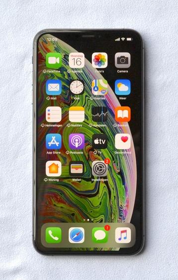 iPhone XS Max 256GB Zwart: nieuwe batterij, garantie, iOS 18 beschikbaar voor biedingen