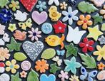 Mozaïek steentjes tegeltjes handgemaakte keramiek figuurtjes, Hobby en Vrije tijd, Ophalen of Verzenden, Nieuw, Materiaal
