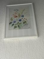 Aquarel Schilderij Voorjaarsboeket 50x73, Ophalen, Minder dan 50 cm, Zo goed als nieuw, Schilderij