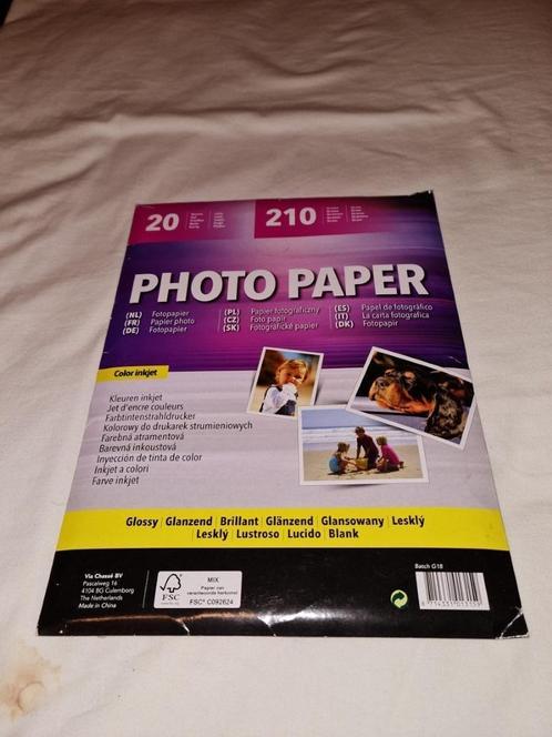 Fotopapier A4 formaat glansend- glossy photo paper 20 vellen, Audio, Tv en Foto, Fotografie | Fotopapier, Nieuw, Ophalen
