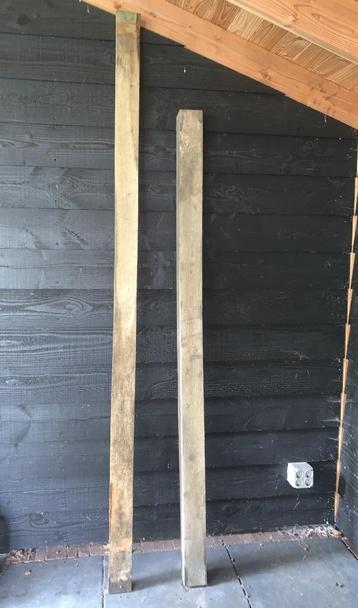 2x eikenhouten balk (Zwolle gratis bezorgd) beschikbaar voor biedingen