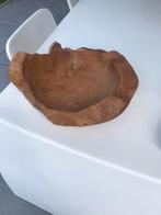 Natuurhout houten schaal zeer apart zeer zwaarv, Ophalen, Zo goed als nieuw, Rond, Hout