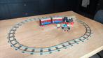 Lego trein 7715 handtrein jaren 80 met rails, Ophalen of Verzenden, Gebruikt, Complete set, Lego