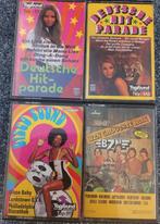 4 Cassette bandjes. Deutsche Hitparade, BZN en Disco Sound., Ophalen, Gebruikt, 2 t/m 25 bandjes, Origineel