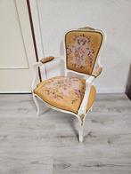 Brocante Louis XV stoel voor €25,-!, Ophalen, Gebruikt, Wit, Nvt
