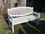 Wiite tuinbank, Tuin en Terras, Ophalen, Gebruikt, Hout