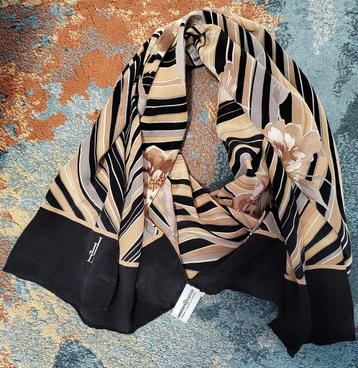 Jammers&Leufgen sjaal 100% silk bloemprint gratis verzenden beschikbaar voor biedingen