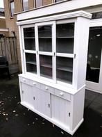 Witte buffetkast Lagos (WOOOD), Ophalen, Gebruikt, 200 cm of meer, Glas