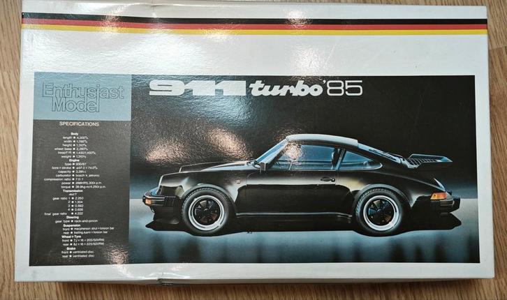 Fujimi Porsche 911 Turbo '85 Bouwdoos - Nieuw in Doos!, Hobby en Vrije tijd, Modelbouw | Auto's en Voertuigen, Nieuw, Auto, 1:32 tot 1:50
