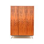 Vintage palissander kledingkast kast jaren '60 '70 design, Huis en Inrichting, Kasten | Overige, Verzenden, Gebruikt