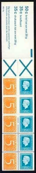 Nederland Postzegelboekje 19a postfris 1975, Postzegels en Munten, Postzegels | Nederland, Ophalen of Verzenden, Na 1940, Postfris