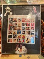 48 Elvis postzegels aanelkaar ingelijst, Ophalen of Verzenden, Zo goed als nieuw, Foto of Kaart