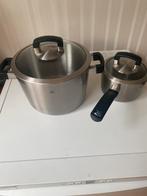 BK  RVS soeppan en steelpan geschikt voor alle earmtebronnen, Ophalen of Verzenden, Zo goed als nieuw, Rvs, Kookpan of Snelkookpan