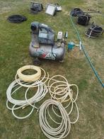 13991)  compressor  met slangen, Doe-het-zelf en Verbouw, Compressors, 6 tot 10 bar, Ophalen of Verzenden, Zo goed als nieuw, Minder dan 200 liter/min