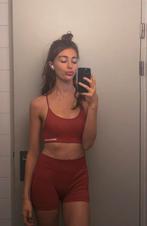 Sport set maat S rood, Kleding | Dames, Sportkleding, Ophalen of Verzenden, Zo goed als nieuw, Maat 36 (S), Rood