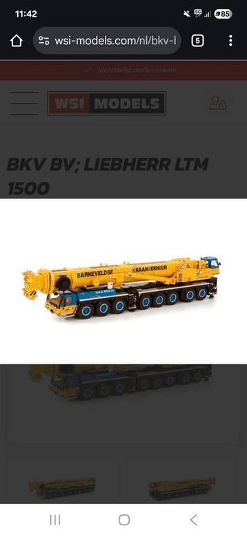 Bkv liebherr  ltm 1500 wsi  beschikbaar voor biedingen