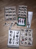 Oude zilverkleurige kerstballen met 2 pieken, Diversen, Kerst, Ophalen, Gebruikt