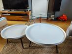 Set van 4 ronde salon tafels,, Huis en Inrichting, Ophalen, 50 tot 100 cm, Rond, 50 tot 100 cm