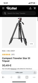 Rollei Compact Traveller Star S1 tripod nieuw, Nieuw, Driepoot, Minder dan 150 cm, Ophalen