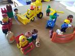 Vintage duplo graafmachine, helikopter poppetjes dieren, Kinderen en Baby's, Speelgoed | Duplo en Lego, Ophalen of Verzenden, Zo goed als nieuw