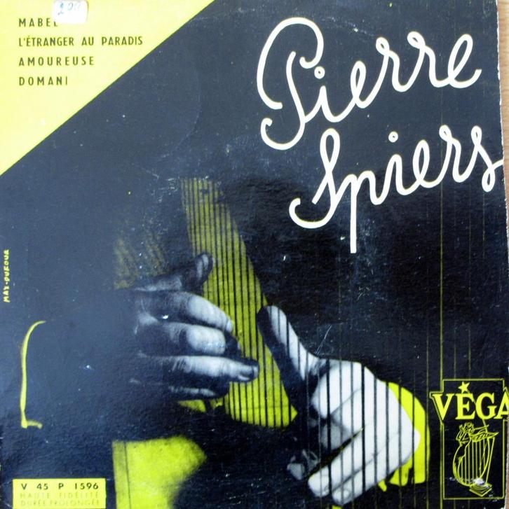 1958 Pierre Spiers            Les Succes De Pierre Spiers EP, Cd's en Dvd's, Vinyl Singles, Zo goed als nieuw, EP, Pop, 7 inch