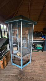 Zeskantige vogel volière verzinkt, 195 cm hoog, Dieren en Toebehoren, Ophalen, Zo goed als nieuw, Metaal, Volière