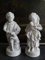 Biscuitporselein - Koninklijk München paar jongen en meisje, Ophalen of Verzenden