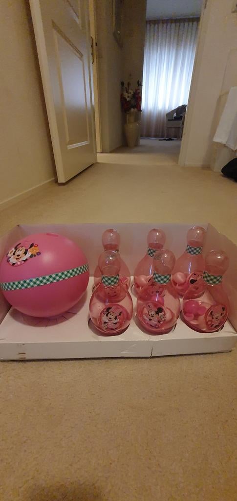 Minnie Mouse Mini Bowling Set, Ophalen, Zo goed als nieuw, Meisje