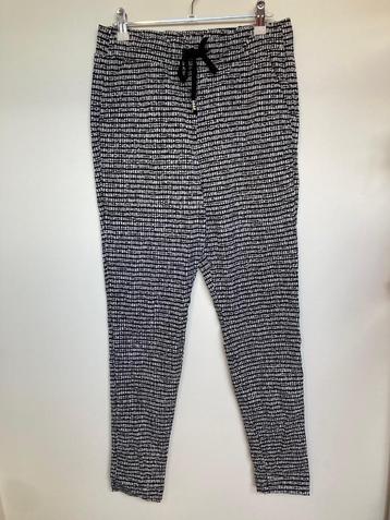 Helena Hart travelstof chino broek pull on maat M zwart wit beschikbaar voor biedingen