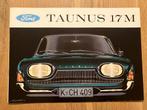 Ford Taunus 17M brochure, Boeken, Auto's | Folders en Tijdschriften, Verzenden, Zo goed als nieuw, Ford